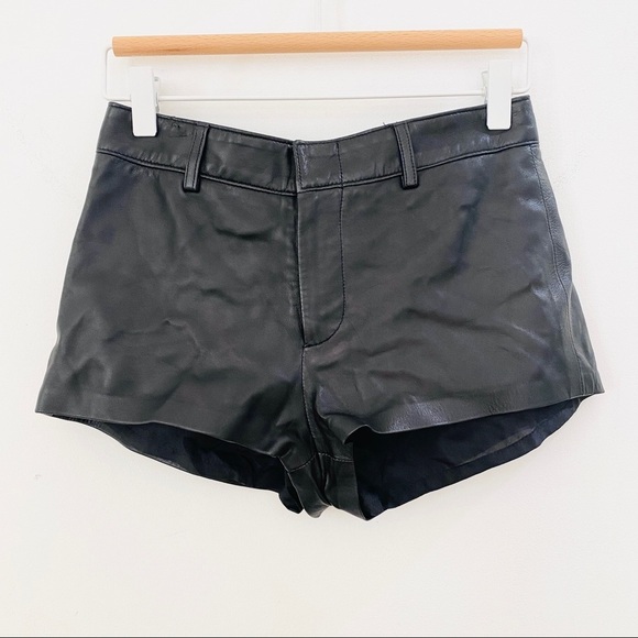NEW Ralph Lauren Collection 100% leather booty shorts - Picture 1 of 10
